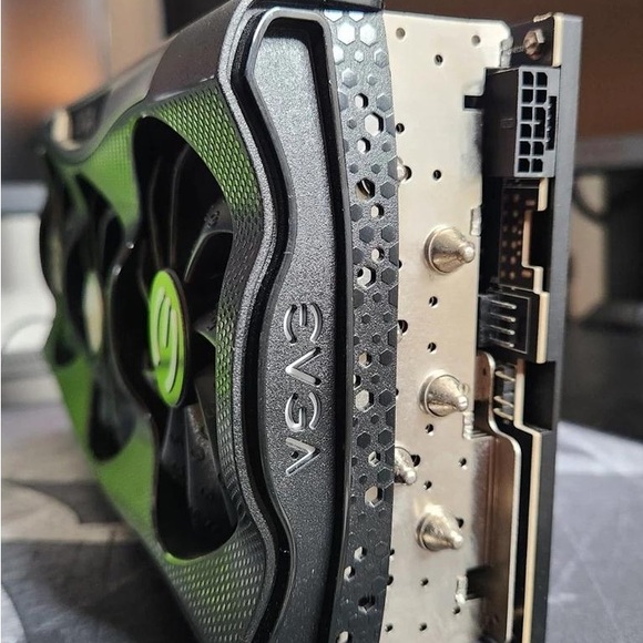 EVGA Dual-Fan Black and Green Graphics Card
